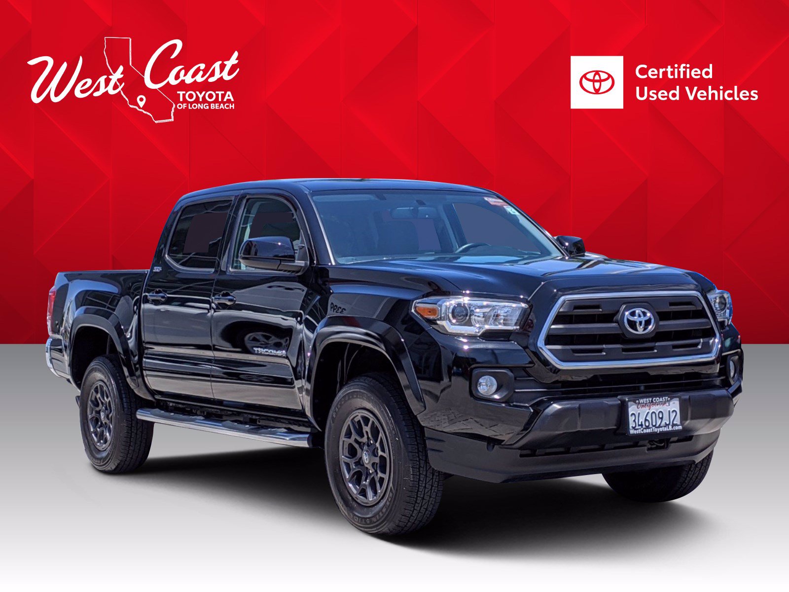 Certified Pre-Owned 2017 Toyota Tacoma SR5 Double Cab In Long Beach # ...